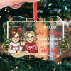 Here's Another Day Of Outward Smiles And Inward Screams - Coworker Personalized Custom Benelux Glass Ornament - Christmas Gift For Coworkers, Work Friends, Colleagues