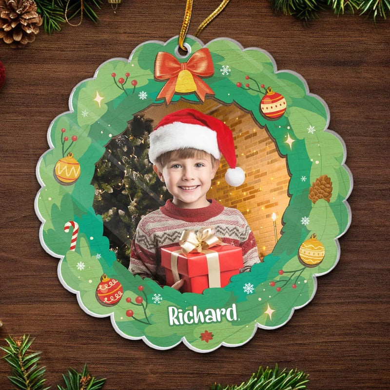 Custom Photo The Best Of All Gifts Around Any Christmas Tree - Family Personalized Custom Ornament - Acrylic Custom Shaped - Christmas Gift For Family Members