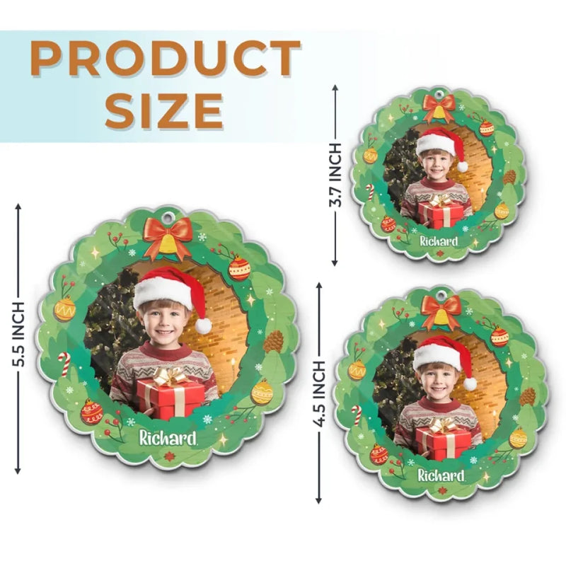 Custom Photo The Best Of All Gifts Around Any Christmas Tree - Family Personalized Custom Ornament - Acrylic Custom Shaped - Christmas Gift For Family Members