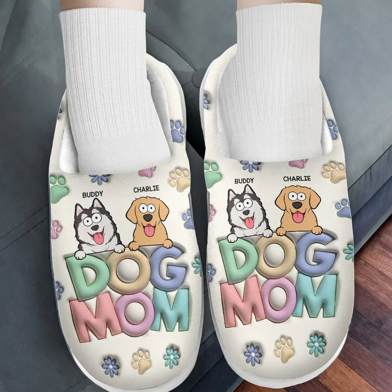 Pets Make Life Pawsome - Dog & Cat Personalized Custom Fluffy Slippers - Christmas Gift For Pet Owners, Pet Lovers