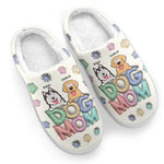 Custom Name Dog Mom Gifts for Women - Personalized Fluffy Slipper