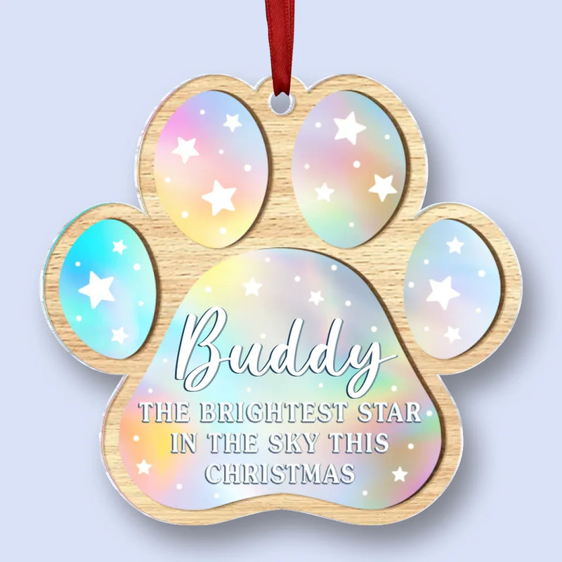 Missing You More During The Holidays - Memorial Personalized Custom Hologram Ornament - Sympathy Gift, Christmas Gift For Pet Owners, Pet Lovers