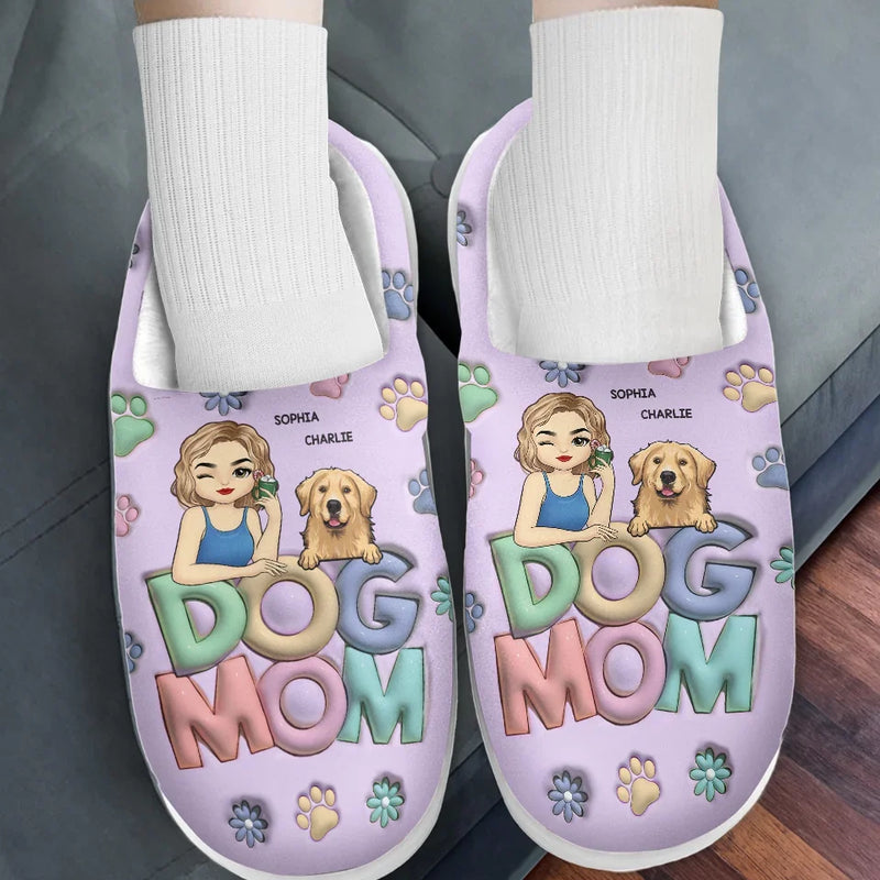 Warm Feet And Happy Pets Make The Best Combo - Dog & Cat Personalized Custom Fluffy Slippers - Christmas Gift For Pet Owners, Pet Lovers
