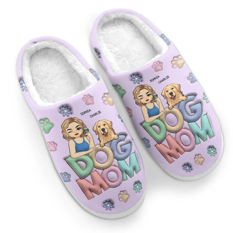 Warm Feet And Happy Pets Make The Best Combo - Dog & Cat Personalized Custom Fluffy Slippers - Christmas Gift For Pet Owners, Pet Lovers