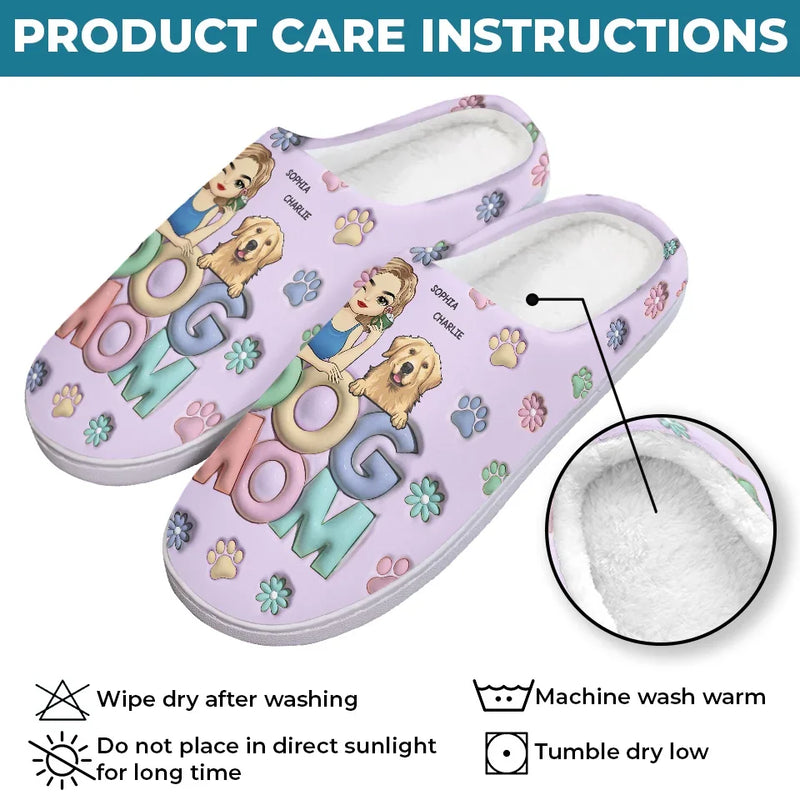 Warm Feet And Happy Pets Make The Best Combo - Dog & Cat Personalized Custom Fluffy Slippers - Christmas Gift For Pet Owners, Pet Lovers