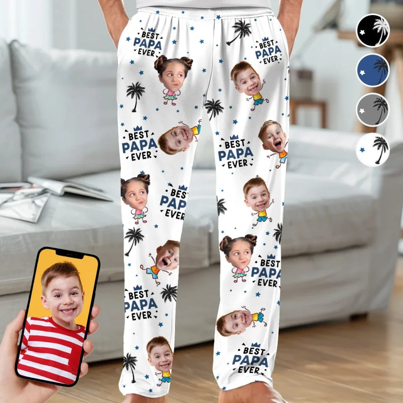Custom Photo Every Family Needs A Little Comfort And Love - Family Personalized Custom Pajama Pants - Christmas Gift For Dad, Grandpa