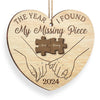 Christmas Love, Wrapped In Your Arms - Couple Personalized Custom Ornament - Wood Custom Shaped - Christmas Gift For Husband Wife, Anniversary