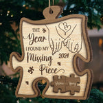 Custom Name Puzzle Couple Gifts - Personalized Ornament