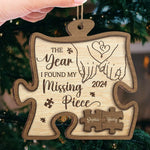 Custom Name Puzzle Couple Gifts - Personalized Ornament