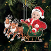 Custom Photo Tiny Claus Has Come To Bring Holiday Magic - Family Personalized Custom Ornament - Acrylic Custom Shaped - Christmas Gift For Baby Kids, Newborn Baby, First Christmas