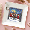 Friends Who Holiday Together Sleigh Together - Bestie Personalized Custom Jewelry Dish - Christmas Gift For Best Friends, BFF, Sisters