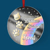 You Live On In My Heart, Beyond The Rainbow Bridge - Memorial Personalized Custom Mirrored Acrylic Ornament - Sympathy Gift, Christmas Gift For Pet Owners, Pet Lovers