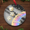 You Live On In My Heart, Beyond The Rainbow Bridge - Memorial Personalized Custom Mirrored Acrylic Ornament - Sympathy Gift, Christmas Gift For Pet Owners, Pet Lovers