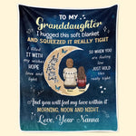 Custom Name Granddaughter Gifts from Nana - Personalized Blanket