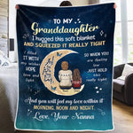 Custom Name Granddaughter Gifts from Nana - Personalized Blanket
