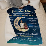 Custom Name Granddaughter Gifts from Nana - Personalized Blanket