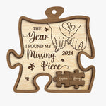Custom Name Puzzle Couple Gifts - Personalized Ornament