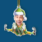 Custom Photo Christmas Elf Gifts - Personalized Ornament