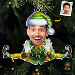 Custom Photo Christmas Elf Gifts - Personalized Ornament
