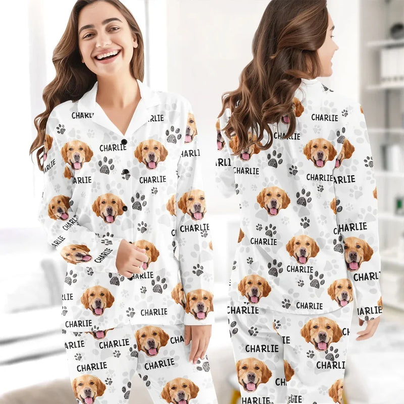 Custom Name Golden Retriever Christmas Gifts for Dog Lovers - Personalized Pajamas
