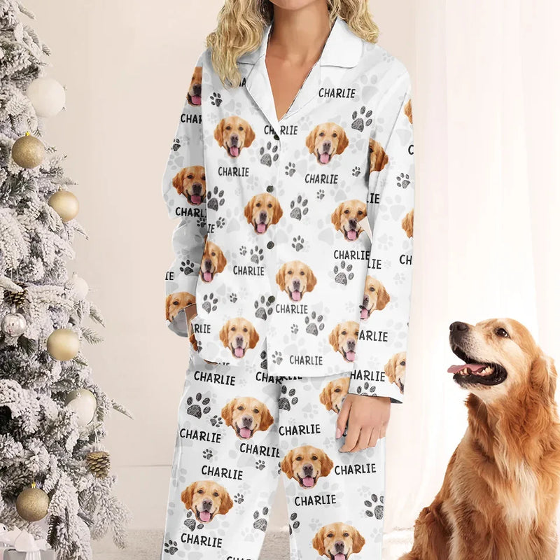 Custom Name Golden Retriever Christmas Gifts for Dog Lovers - Personalized Pajamas