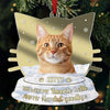 Custom Photo You Were Our Favorite Hello - Memorial Personalized Custom Mirrored Acrylic Ornament - Sympathy Gift, Christmas Gift For Pet Owners, Pet Lovers