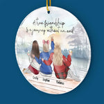 Custom Name Christmas Friendship Gifts for Women - Personalized Ornament