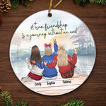 Custom Name Christmas Friendship Gifts for Women - Personalized Ornament