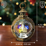 Custom Memorial Butterfly Remembrance Gifts - Personalized Candlelight Lantern Ornament