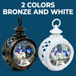 Custom Memorial Butterfly Remembrance Gifts - Personalized Candlelight Lantern Ornament