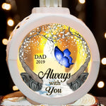 Custom Memorial Butterfly Remembrance Gifts - Personalized Candlelight Lantern Ornament