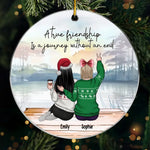 Custom Name Christmas Friendship Gifts for Women - Personalized Ornament