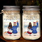 Custom Name Friendship Gifts for Best Friends - Personalized Mason Jar Light