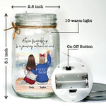 Custom Name Friendship Gifts for Best Friends - Personalized Mason Jar Light