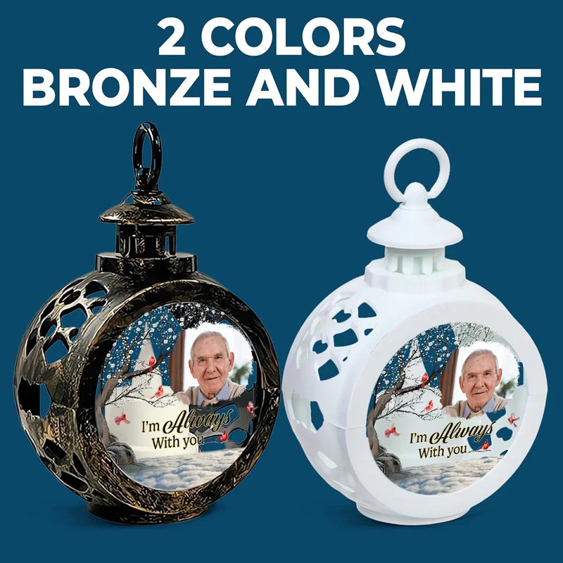 Custom Photo Memorial Keepsake - Personalized Candlelight Lantern Ornament