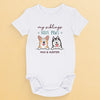 A Baby’s First Protector Wears Fur - Dog & Cat Personalized Custom Baby Onesie - Baby Shower Gift, Gift For Pet Owners, Pet Lovers