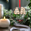 I Want To Grow Old With You - Couple Personalized Custom Circle Glass Ornament - Christmas Gift For Husband Wife, Anniversary