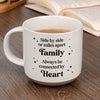 Family Is Forever In Our Hearts - Family Personalized Custom Printed Pottery Mug - Christmas Gift For Family Members