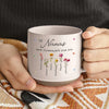 A Garden Of Love Grows In A Grandmother’s Heart - Family Personalized Custom Printed Pottery Mug - Gift For Mom, Grandma