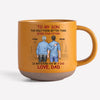 Cheers To You As You Step Into Fatherhood - Family Personalized Custom Printed Pottery Mug - Gift For Son, Grandson