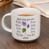 You Make Every Day Brighter Just By Being You - Bestie Personalized Custom Printed Pottery Mug - Gift For Best Friends, BFF, Sisters