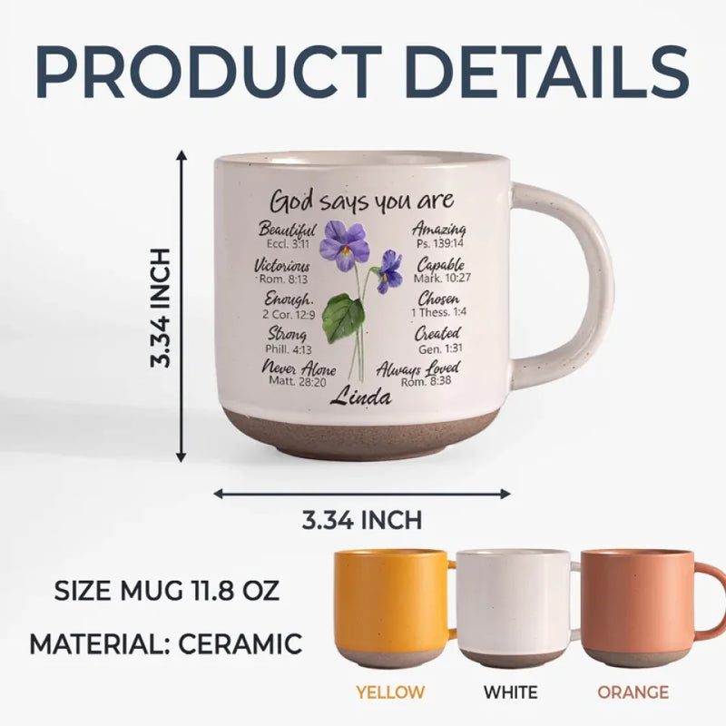You Make Every Day Brighter Just By Being You - Bestie Personalized Custom Printed Pottery Mug - Gift For Best Friends, BFF, Sisters