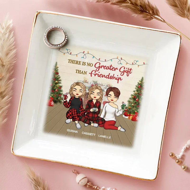 Good Times Are Made Better With Besties By Your Side - Bestie Personalized Custom Jewelry Dish - Christmas Gift For Best Friends, BFF, Sisters