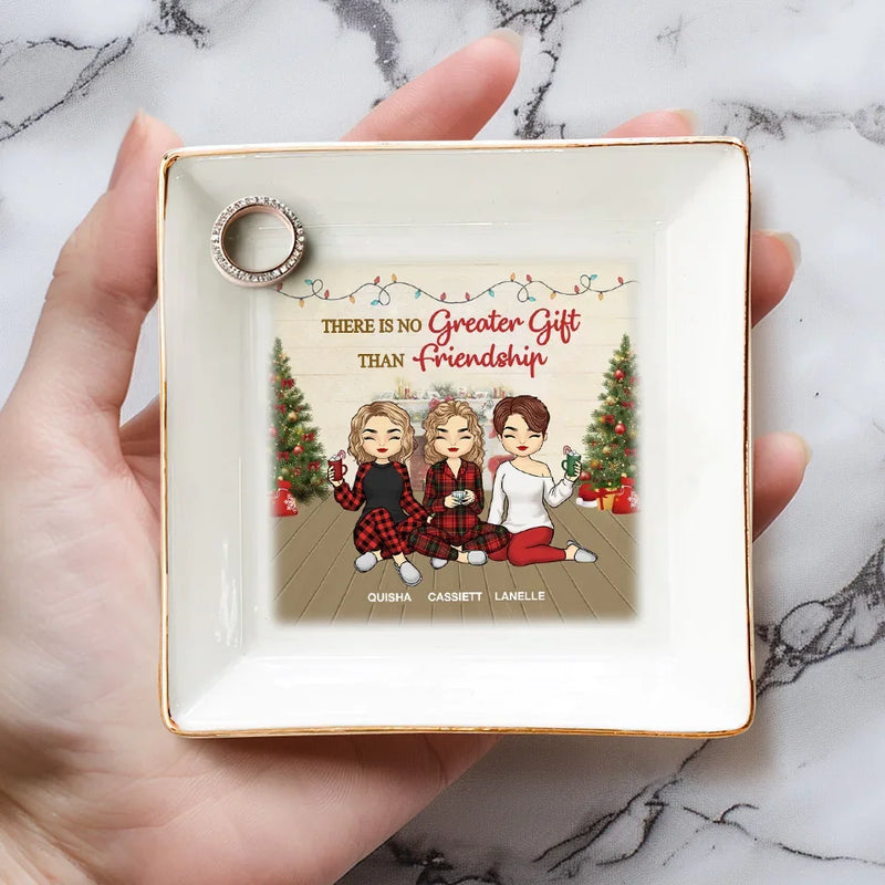 Good Times Are Made Better With Besties By Your Side - Bestie Personalized Custom Jewelry Dish - Christmas Gift For Best Friends, BFF, Sisters