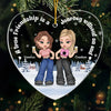 Congrats On Being My Sisters - Bestie Personalized Custom Ornament - Acrylic Custom Shaped - Christmas Gift For Best Friends, BFF, Sisters