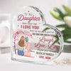Always Remember, My Love To Follow Your Dreams - Family Personalized Custom Heart Shaped Acrylic Plaque - Gift For Mom, Daughter