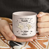 Family Is Not Defined By Distance, But By Love - Family Personalized Custom Printed Pottery Mug - Christmas Gift For Family Members