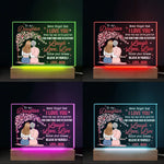 Custom Name Mother Daughter Gifts - Personalized Acrylic LED Light