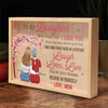 I Wish You Joy And Peace - Family Personalized Custom Frame Light Box - Gift For Mom, Daughter