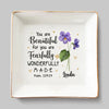 Surround Yourself With Good Vibes Only - Bestie Personalized Custom Jewelry Dish - Gift For Best Friends, BFF, Sisters